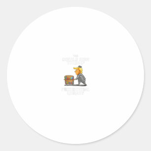 Gefangenschaft Trumps Präsidentenbibliothek Funny  Runder Aufkleber