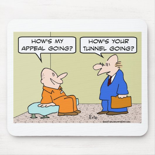 Gefangenzellenrechtsanwalt-Berufungstunnel Mousepad (Vorne)