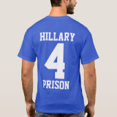 "GEFÄNGNIS HILLARY 4" (doppelseitig) T-Shirt (Rückseite)