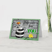 Gefängnis Jailbird Feiertagskarte (Vorderseite)