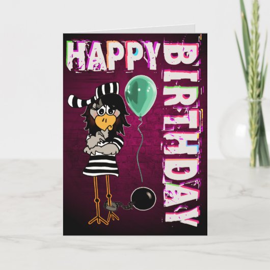 Gefängnis Jailbird Karte (Vorderseite)