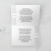 Gefängnis-Karten - beendigen Sie nicht Karte (Innenseite)