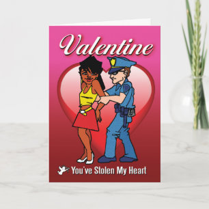 Gefängnis-Karten - gestohlenes Herz Feiertagskarte