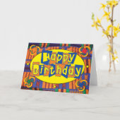 Gefängnis-Karten - glückliches B-Tägiges Karte (Gelbe Blume)