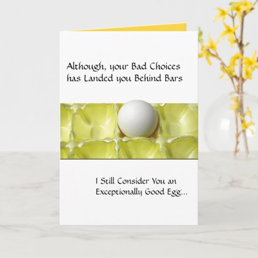 Gefängnis-Karten - gutes Ei Karte (Gelbe Blume)