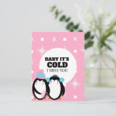 Gefängnis Langstrecken Winterliebe Postkarte (Stehend Vorderseite)