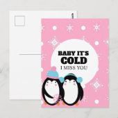 Gefängnis Langstrecken Winterliebe Postkarte (Vorne/Hinten)