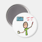 Gefängnis Magnet (Vorderseite/Rückseite)