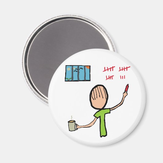 Gefängnis Magnet (Vorderseite/Rückseite)