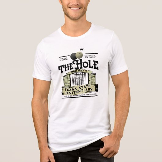 Gefängnis-Minigolf Tri-Blend Shirt (Vorderseite)