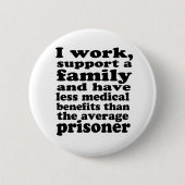 Gefängnis-Nutzen Button (Vorderseite)