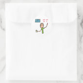 Gefängnis Runder Aufkleber (Tasche)