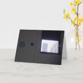 "Gefängnis, Schule, oder beides?" Geburtskarte Karte (Gelbe Blume)