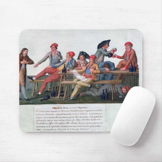 Gefängnis-Tribunal von 2 u. am 3. September 1792 Mousepad (Mit Mouse)