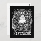Gefängnis und FLÜCHTLINGE von Nietzsche Postkarte (Vorne/Hinten)