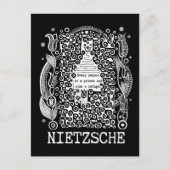 Gefängnis und FLÜCHTLINGE von Nietzsche Postkarte (Vorderseite)