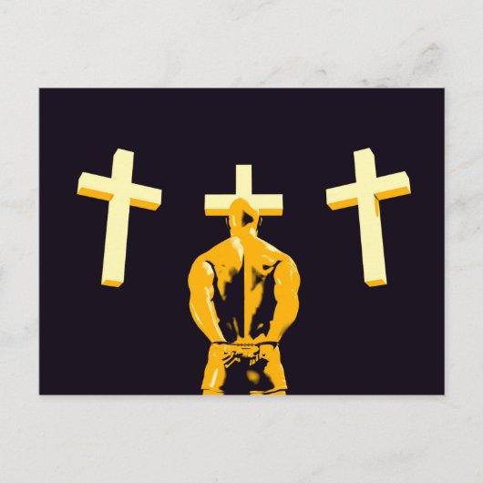 Gefängnis und Religion als Konzept Postkarte (Vorderseite)