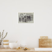 Gefängnis Van nimmt Gefangene im Det House auf Poster (Küche)