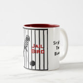 Gefängnis-Vogel Zweifarbige Tasse (VorderseiteRechts)