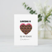 Gefängnis Weite Entfernung Niedlich Herz Liebe Postkarte (Stehend Vorderseite)