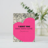 Gefängnis Weite Entfernung Süße Kommissariats Herz Postkarte (Stehend Vorderseite)