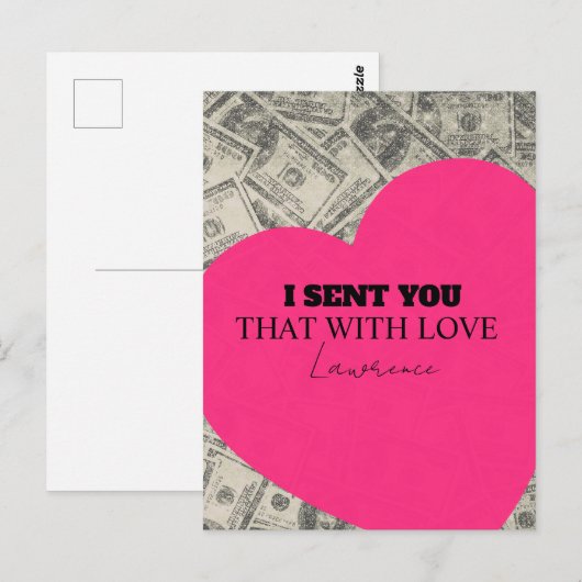 Gefängnis Weite Entfernung Süße Kommissariats Herz Postkarte (Vorne/Hinten)