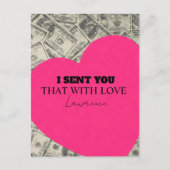 Gefängnis Weite Entfernung Süße Kommissariats Herz Postkarte (Vorderseite)