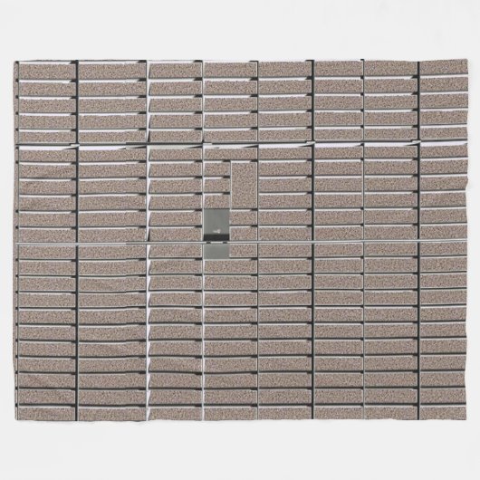 GEFÄNGNIS-ZELLE FLEECEDECKE (Vorderseite (Horizontal))