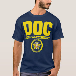 Gefängnisaufseher mit dünner grauer Linie T-Shirt