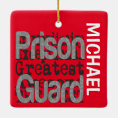 Gefängnisgarde Sonderbeauftragter CUSTOM Keramikornament (Rückseite)
