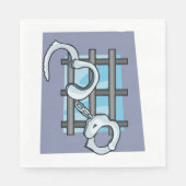 Gefängnishandcuffs Napkins Serviette (Vorderseite)