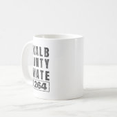 Gefängnisinsasse Halloween Kostüm Dekalb Landkreis Kaffeetasse (Vorderseite Links)