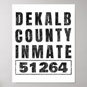 Gefängnisinsasse Halloween Kostüm Dekalb Landkreis Poster