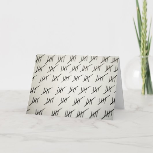 Gefängniskarte - Das Zählen der Tage Karte (Vorderseite)