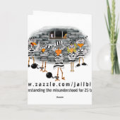 Gefängniskarte: Weiblicher Jailbird Karte (Rückseite)