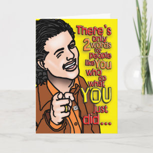 Gefängniskarten - absolut unglaublich schrecklich dankeskarte