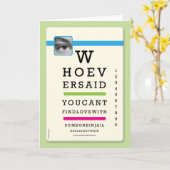 Gefängniskarten - Augen überprüft Karte (Gelbe Blume)