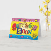 Gefängniskarten - bald wieder gesund werden karte (Gelbe Blume)