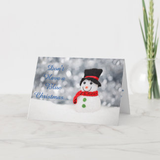 Gefängniskarten - Blue Christmas Karte
