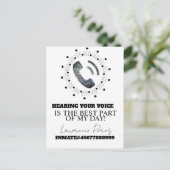 Gefängniskarten für Ferngespräche Postkarte (Stehend Vorderseite)