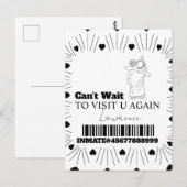 Gefängniskarten Langstreckenbesuch Paare Postkarte (Vorne/Hinten)