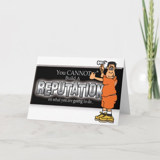 Gefängniskarten - Ruf aufbauen Karte (Vorderseite)