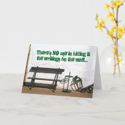 Gefängniskarten - Schreiben an die Mauer Karte (Gelbe Blume)