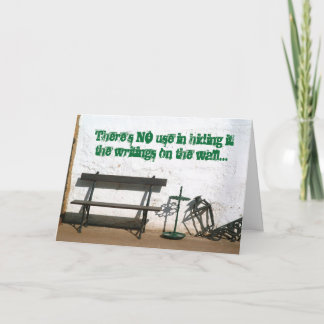 Gefängniskarten - Schreiben an die Mauer Karte