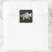 Gefängnisse Quadratischer Aufkleber (Tasche)