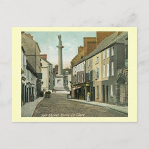 Gefängnisstraße, Ennis, County Clare, Irland Vinta Postkarte