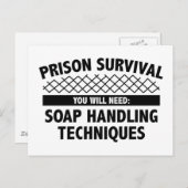 Gefängnisüberleben Postkarte (Vorne/Hinten)