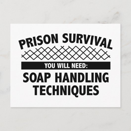 Gefängnisüberleben Postkarte (Vorderseite)