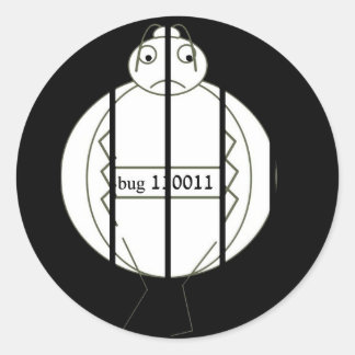 Gefängniswagen Runder Aufkleber