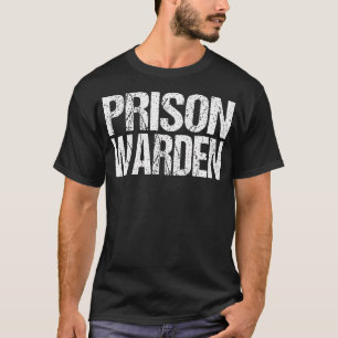 Gefängniswärter Polizeibeamter Guard Lazy Hallowee T-Shirt